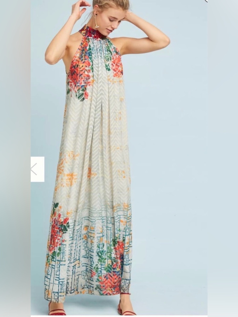 Anthropologie Bhanuni by JVOTI Floral Marilla maxi dress nwot size m
